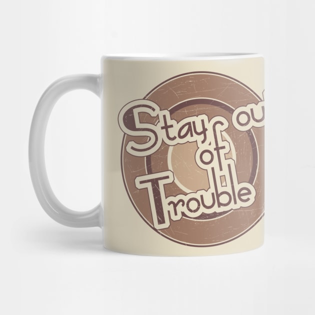 Stay out of Trouble // Brown// Grunge vintage by Degiab